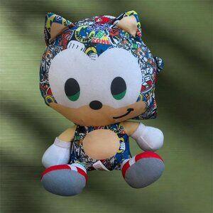 Sonic Sticker Bomb Plush 10" Sega Toy Factory 2022 Preowned